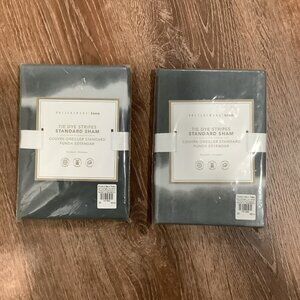 POTTERY BARN TEEN 100% Cotton Tie Die Stripes Gray STANDARD Sham 26" x 20" Set